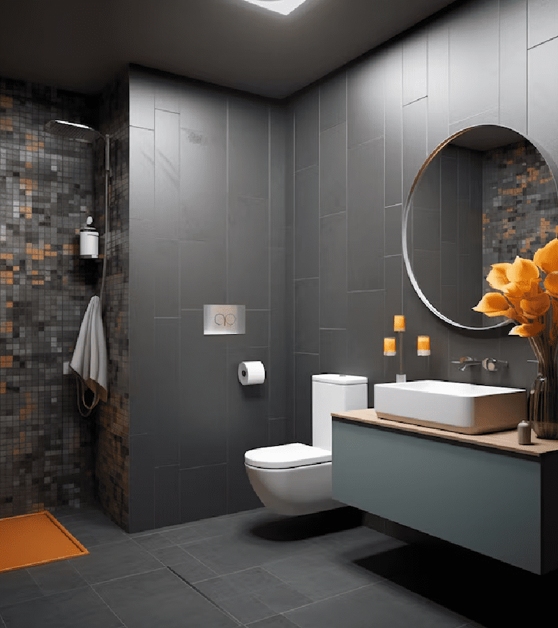 Small bathroom with modern style 